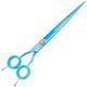 P&W Blue Star Titanium Left Scissors - nożyczki do strzyżenia zwierząt dla osób leworęcznych, proste