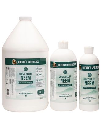 Nature's Specialties Quick Relief Shampoo - leczniczy szampon dla psa i kota, z olejkiem neem, koncentrat 1:8