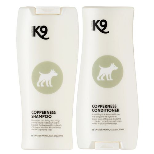 K9 Copperness Set - zestaw kosmetyków do pielęgnacji brązowej i rudej sierści psa i kota