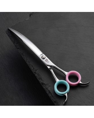 Blovi Teddy Line Curved Scissors 7,5" - mocno gięte nożyczki groomerskie, stal japońska
