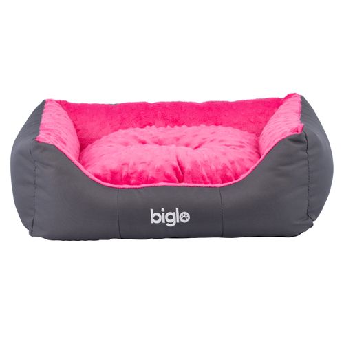 Biglo Milano Minky Pink - wygodne legowisko, posłanie dla psa, różowe`
