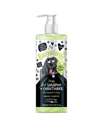 Bugalugs Zingy 2in1 Shampoo - szampon z odżywką dla psa,  zapach grejpfruta i pomarańczy - 500ml