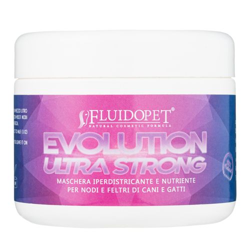 FluidoPet Evolution Ultra Strong Mask - wysoko odżywczo-regenerująca maseczka, skraca czas suszenia i ułatwia rozczesywanie sierści