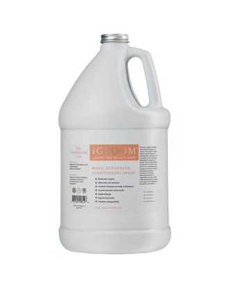 iGroom Magic Detangler Conditioning Spray - odżywka regenerująca dla psa i kota, ułatwiająca rozczesywanie sierści - 3,8L