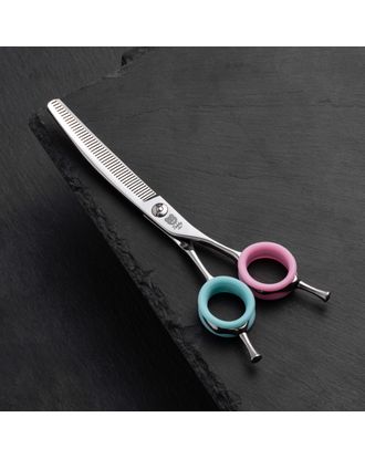 Blovi Teddy Line Curved Thinning 45T 6,5" - gęste, gięte degażówki groomerskie do modelowania i rzeźbienia, stal japońska