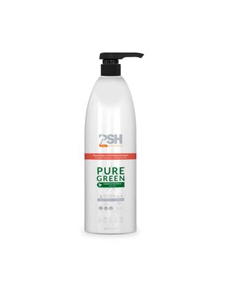 PSH Pro Pure Green Shampoo 1L - szampon dla psów i kotów ułatwiający usuwanie podszerstka, koncentrat 1:4