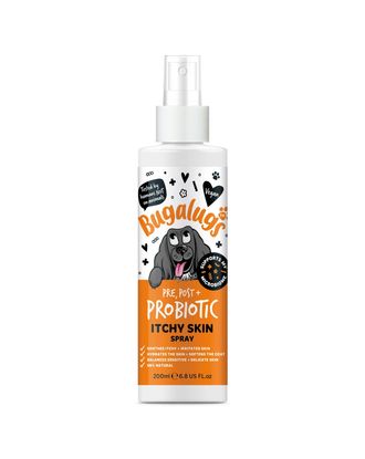 Bugalugs Pre, Post + Probiotic Itchy Skin Spray for Dogs 200ml - probiotyczny spray łagodzący świąd i wspierający mikrobiom skóry psa