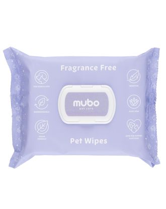 Mubo Fragrance Free Pet Wipes 100szt. - bezzapachowe chusteczki dla psa i kota, 15x30cm