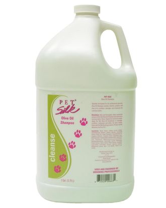 Pet Silk Olive Oil Shampoo - odżywczy i nawilżający szampon do sierści, z oliwą z oliwy i proteinami, koncentrat 1:16 - 3,8L