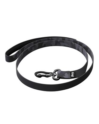 Julius-K9 MoreColor Leash Night Camo 120cm - smycz taśmowa dla psa, neoprenowy uchwyt, czarne moro