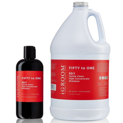 iGroom 50:1 So Gentle Clean High Concentrate Shampoo - delikatny szampon oczyszczający dla psów, kotów i koni, koncentrat 1:50