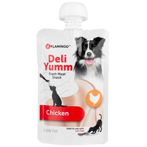 Flamingo Deli Yumm Paste with Chicken 90g - przysmak dla psa, kremowa pasta o smaku kurczaka