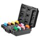 Heiniger Carry Case W Attachment Combs & Snap-on Blades - zestaw 4 ostrzy i 10 metalowych nasadek dystansowych w walizce