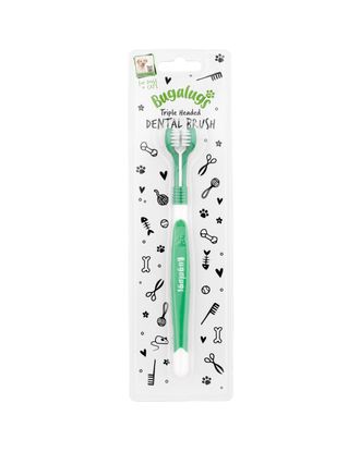 Bugalugs Triple Headed Dental Brush - trójstronna szczoteczka do zębów psa i kota