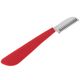 Blovi Professional Rubber Coarse Stripping Knife - profesjonalny trymer z wygodną podgumowaną rękojeścią, stal japońska - czerwony