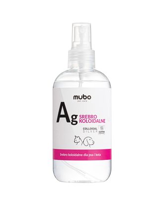 Mubo Colloidal Silver 250ml - koloidalne srebro dla psa i kota