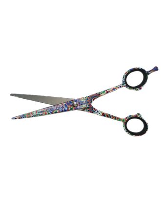 Witte Rose Line Mosaik 6" - nożyczki fryzjerskie proste z kolorowym nadrukiem