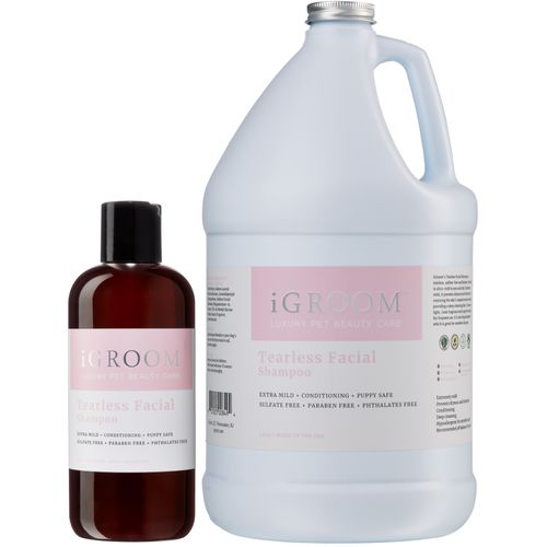 iGroom Tearless Facial Shampoo - delikatny szampon do pyska psa i kota, nie powoduje łzawienia, koncentrat 1:8
