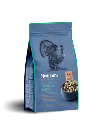McAdams Freeze Dried Free Range Turkey - liofilizowana karma dla psa dorosłego i szczeniaka, indyk z warzywami - 400g
