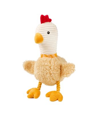 Max&Molly Huggles Chicken Eggsy - zabawka pluszowa dla psa, kurczak z piszczałką i szeleszczącymi skrzydłami