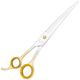 P&W Rony De Munter Left Curved Scissors 8" - profesjonalne nożyczki groomerskie dla osób leworęcznych, gięte