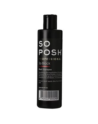 So Posh Professional Black Shampoo - profesjonalny szampon do włosa czarnego, nawilżający i odżywiający szatę - 250ml