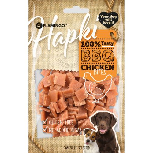 Flamingo Hapki BBQ Chicken Bites 85g - monobiałkowe treserki dla psa, kurczak