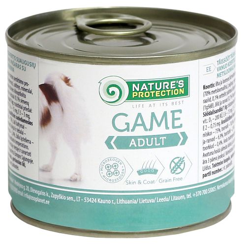 Nature’s Protection Adult Game - mokra karma dla psów, z dziczyzną