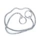 Show Tech Snake Chain Silver - elegancki, metalowy łańcuszek wystawowy w kolorze srebrnym