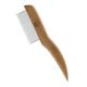 Mikki Bamboo Wide Anti-Tangle Comb - bambusowy grzebień o szerokim rozstawie zębów, obrotowe piny