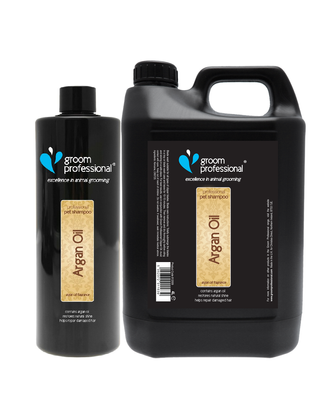 Groom Professional Argan Oil Shampoo - nawilżający szampon z olejkiem arganowym, do włosów suchych, koncentrat 1:10