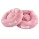 Blovi Bed Plush Donut Pink - mięciutkie, puszyste i antystresowe legowisko dla psa, pudrowy róż