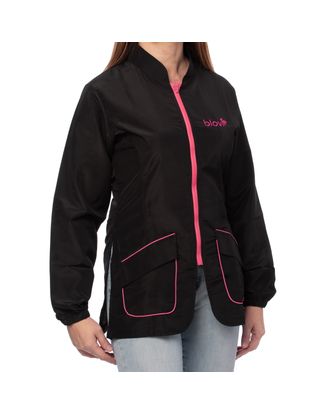 Blovi Athena Long Sleeve Blouse Pink - bluza groomerska z długim rękawem, damska, czarna z różowymi detalami