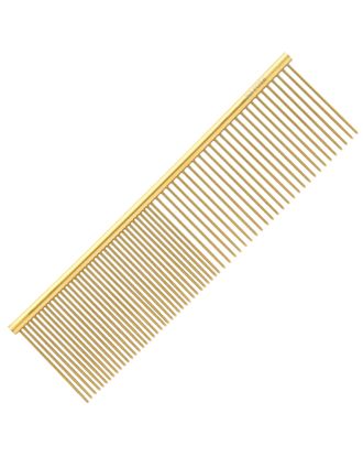 So Posh Metal Comb Magnifique 19cm - metalowy grzebień groomerski, złoty, mieszane piny 50/50