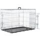 Flamingo Keo Silver - metalowa klatka dla psa, L: 57x93x62cm