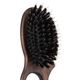 Blovi Brown Wood Brush 22cm - mała, owalna szczotka z włosiem naturalnym, rozczesywaczem i otworem na palec, dla ras długowłosych