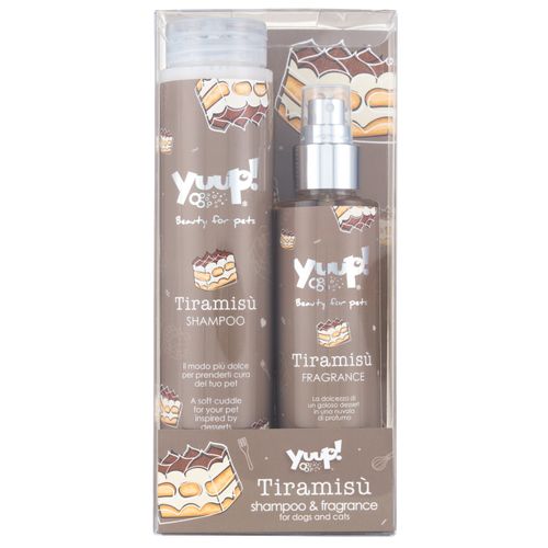 Yuup! Tiramisu Shampoo & Fragrance - zestaw kosmetyków dla psa i kota, szampon + perfumy