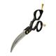 Artero Fusion Black Curvy Scissors - profesjonalne, lekkie nożyczki do strzyżenia w stylu Asian Fusion