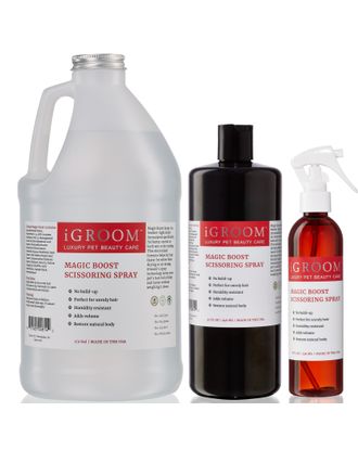 iGroom Magic Boost Scissoring Spray - odżywczy spray ułatwiający stylizację i przyspieszający suszenie, dodaje objętości