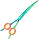 P&W Hulk Lefty Curved Scissors - nożyczki groomerskie gięte z mikroszlifem, dla leworęcznych