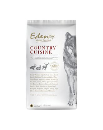 Eden Country Cuisine rozmiar S - karma dla psów małych ras z kaczką, jagnięciną, królikiem, dziczyzną - 6kg