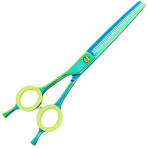 Profesionalne, dwustronne degażówki marki P&W Scissors (by Nick Kontos), model Hulk. Wykonane zostały z najwyższej jakości stali, pokrytej powłoką opalizującą w kolorze zielonym.