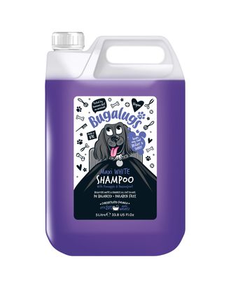 Bugalugs Maxi White Shampoo  - szampon do białej sierści psa, uwydatniający kolor włosa - 5L