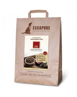 Escapure Premium Puppy Rind - wysokiej jakości karma dla szczeniąt, wołowina wypiekana w piecu - 4kg
