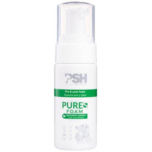 PSH Pure S Foam 60ml - pianka do wrażliwej skóry psa i kota, z cynkiem i srebrem