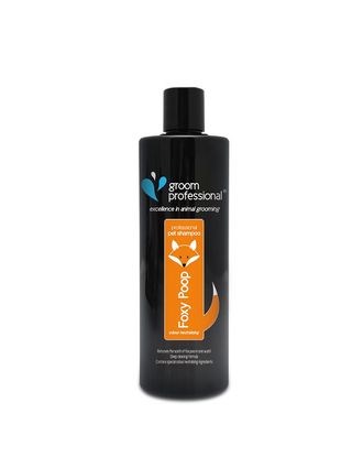 Groom Professional Foxy Poop Shampoo - szampon do usuwania silnych zabrudzeń i odoru z sierści zwierząt, koncentrat 1:10 - 450ml