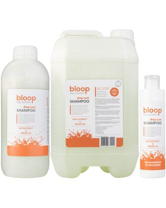 Bloop Drop Coat Shampoo - szampon dla psa do długiej, lejącej się sierści z olejkiem arganowym, koncentrat 1:10