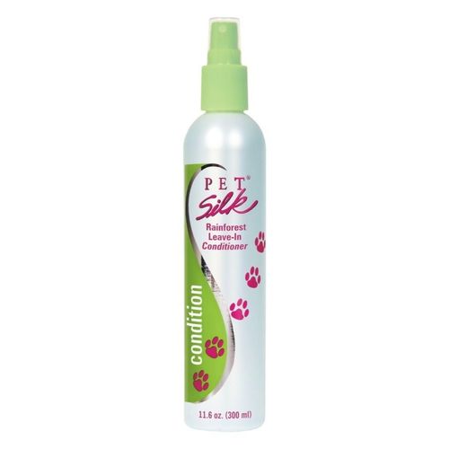 Pet Silk Rainforest Leave-In Conditioner 300ml - antystatyczny i nawilżający sierść spray o zapachu tropikalnym, do codziennego użytku