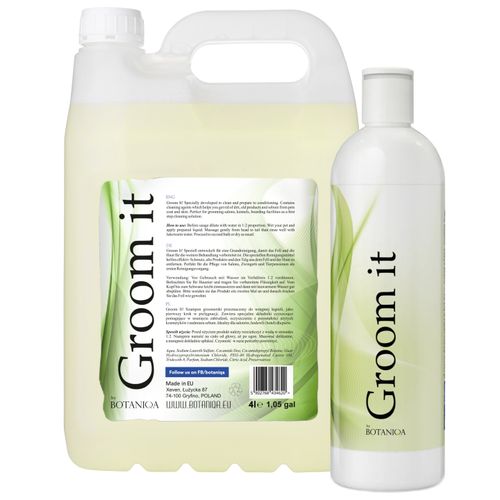 Botaniqa Groom It Shampoo - profesjonalny szampon dla psa do pierwszego, zasadniczego mycia