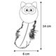Flamingo Cat Winny Owl 14cm - sowa zabawka dla kota, z piórkiem boa i kocimiętką, szeleszcząca